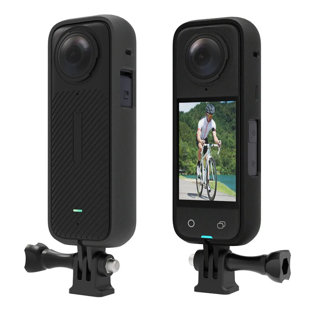 플라스틱 보호 프레임 테두리 케이스 어댑터 마운트, 낙하 방지 액션 카메라 프레임, Insta360 X4 용 충격 방지 내구성 하우징 케이지
