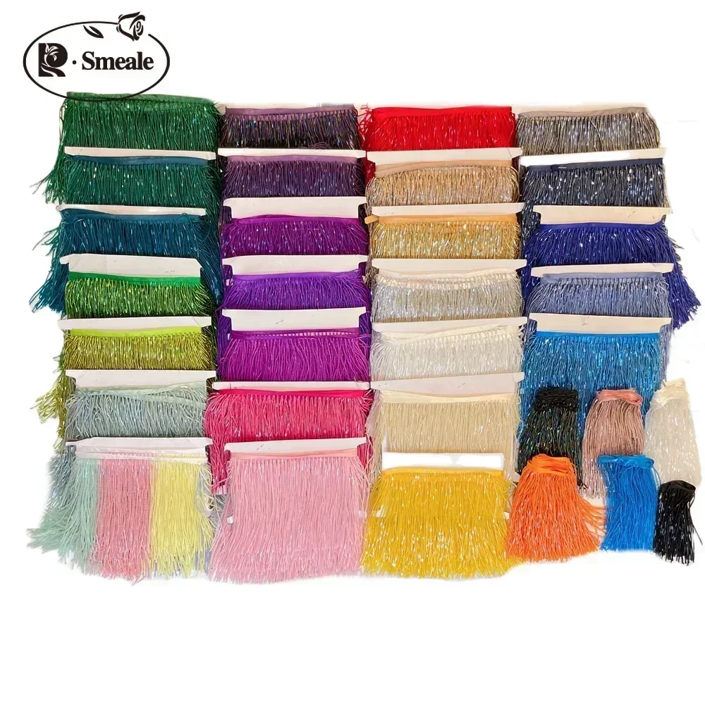 15CM Width 38 Colors Grey Blue Tube Tassel Dress Accessories Lace Trim Wedding and Evening Dress Beaded Decoration RS3052 lace garment accessories lace decoration lace accessories lace sewing accessories clothing accessories