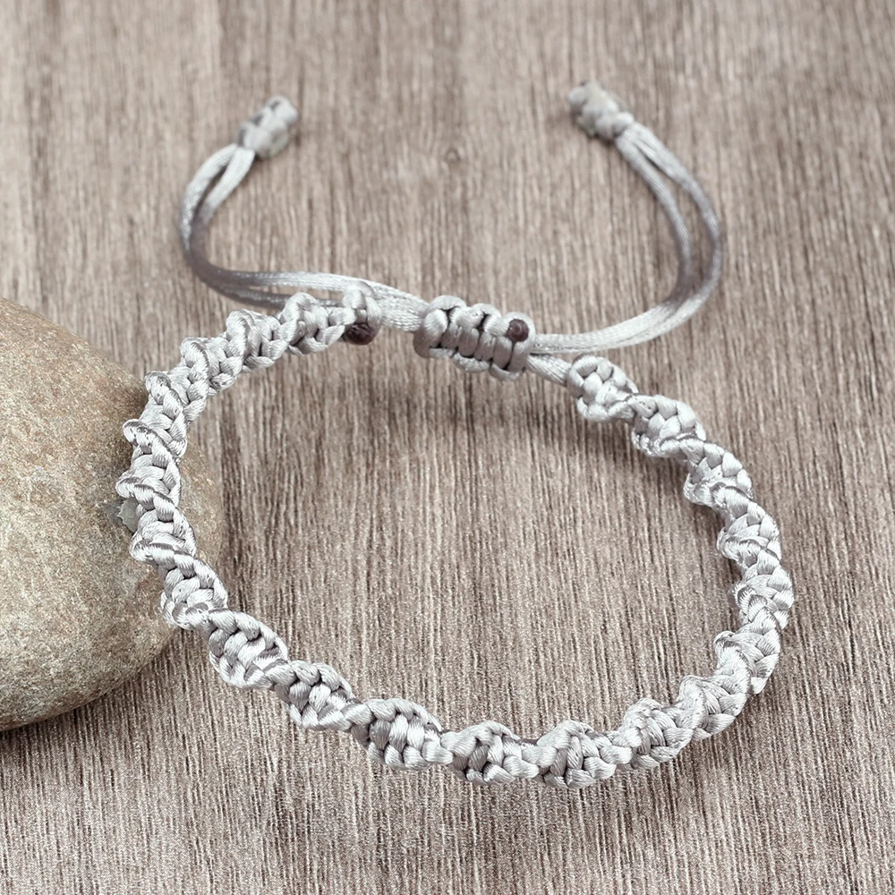 Vibrant Handmade Braided Rope Bracelets - Adjustable Lucky Bangles