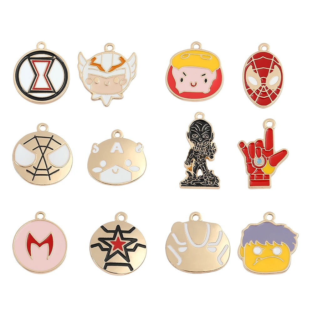 Disney Marvel Movie Figure Spiderman Ironman Groot Women Pendant Bracelet  Charm Spider-Man DIY Jewelry Bracelet Accessories Gift - AliExpress