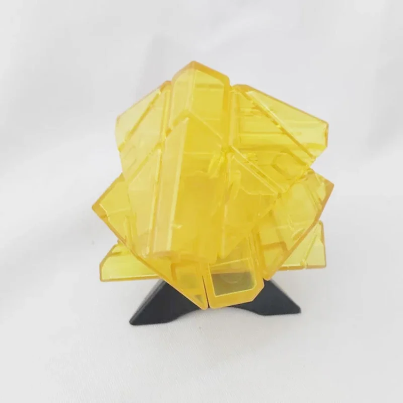 Ghost Irregular Magic Cube Skewed Twist Puzzle Intelligence Toys Black Yellow Puzzle Cube Adult Kids Educational Toy Birthday 2