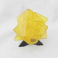 Ghost Irregular Magic Cube Skewed Twist Puzzle Intelligence Toys Black Yellow Puzzle Cube Adult Kids Educational Toy Birthday 2