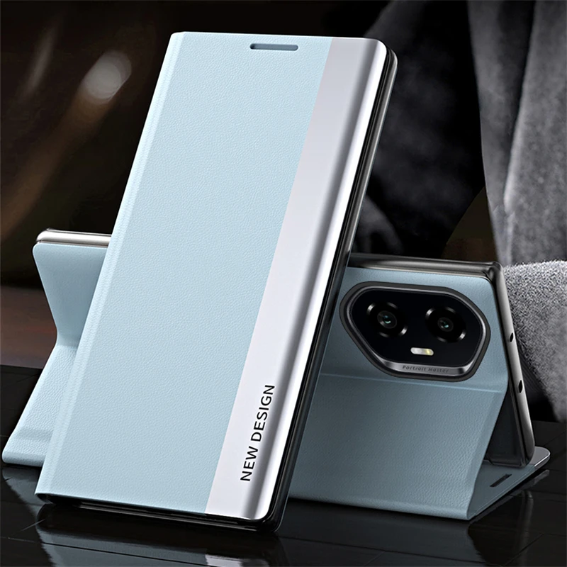 Luxury Leather Flip Plating Phone Case – Shockproof and Stylish Cover