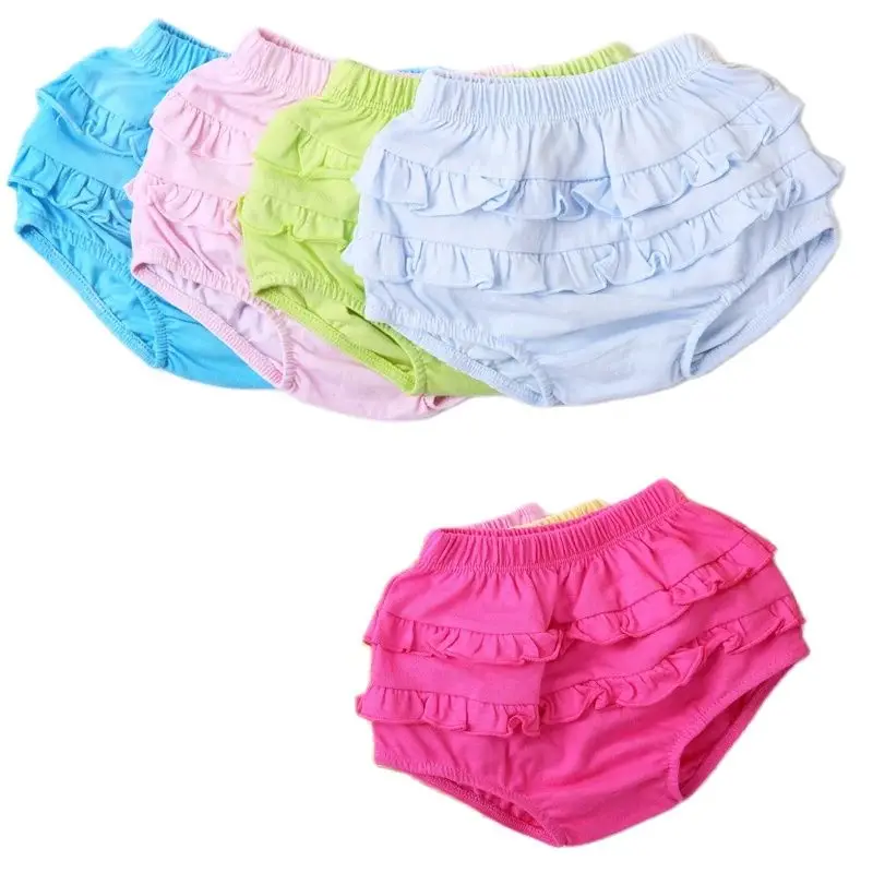 Baby Shorts Lace Pants Boys and Girls Boxers Summer Soft and Thin Pants Stripes Solid Colors