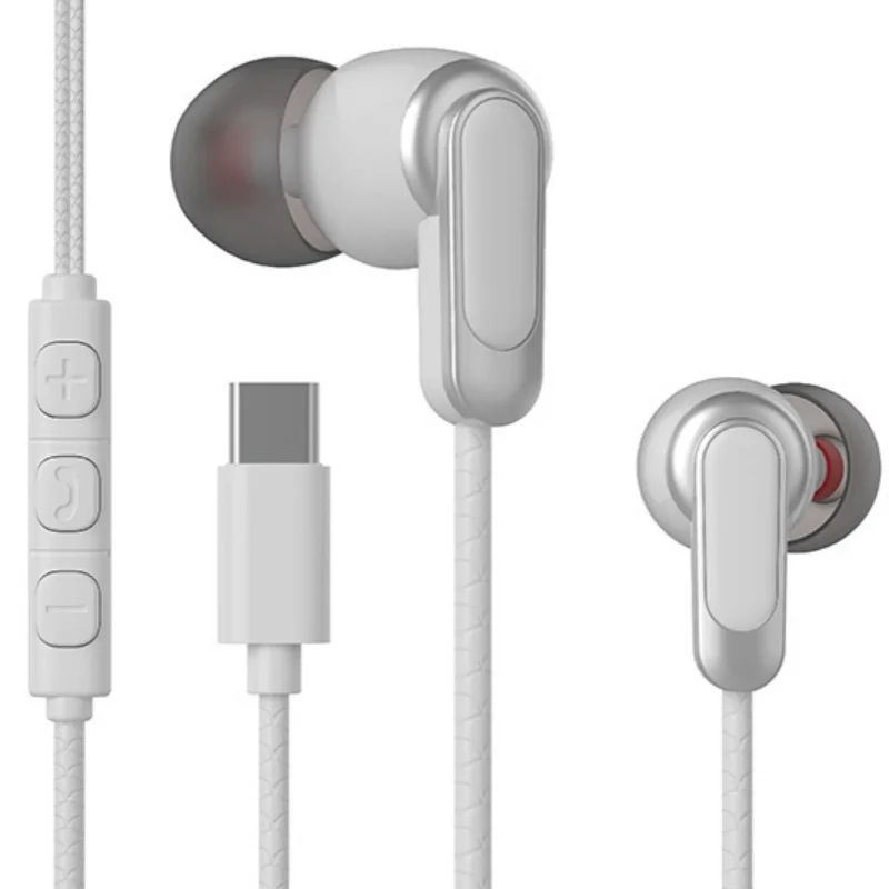 Digital Chip Type-c wired earphones factory wholesale live broadcast e-sports tuning suitable for iPhone Samsung xiaomi Phone 2
