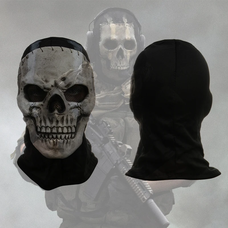 Call of Duty MWII Ghost Mask 2023 COD Cosplay Airsoft Tactical Ghost Actor