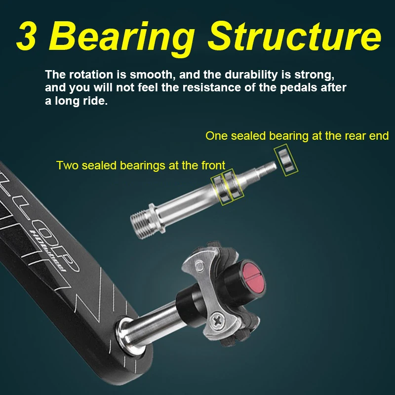 Description Picture 2 of itemOriginal Speedplay Zero Pedals Professional Road Bike Pedal Titanium Alloy Self-locking Speed Play Pedals Cycling Equipment