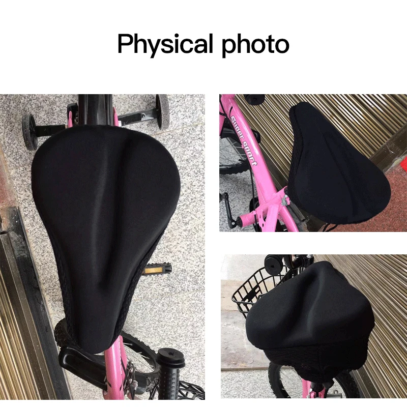 Bicycle Saddle Cover Gel Cushion for Exercise Bike