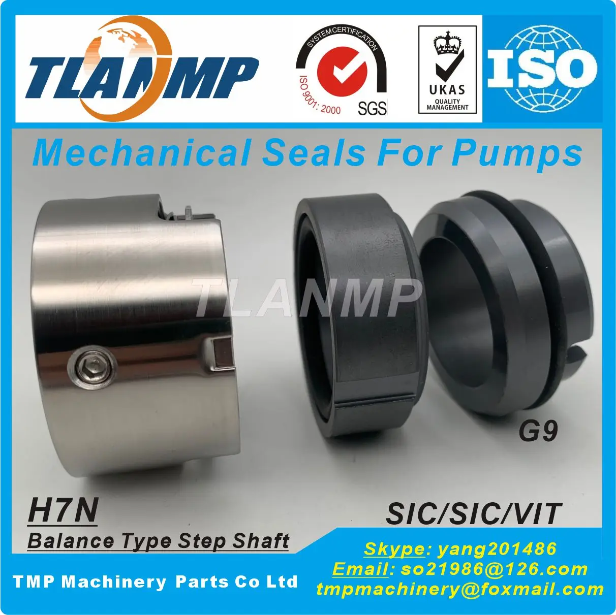 H7N-38 , H7N/38-G9 , H7N/38-G91, H75N/38-G9 , H75/38-G115 (Dimensioni Albero: 38/43Mm) Guarnizioni Meccaniche Inclinate Di Tipo Bilanciato