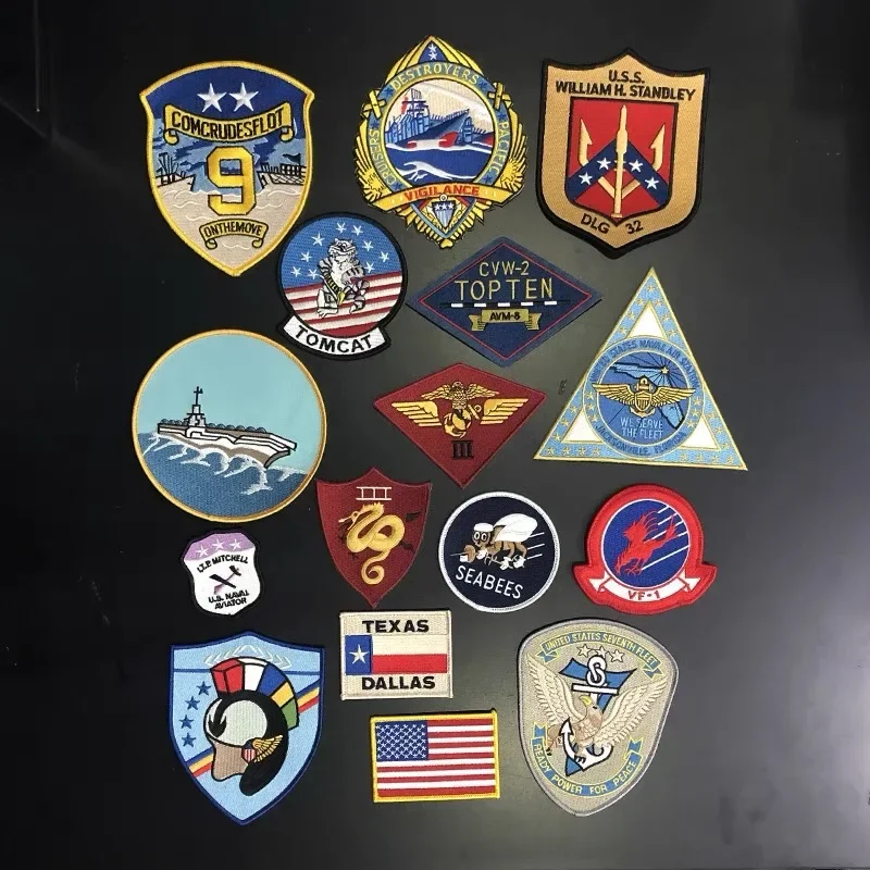 Top Gun Maverick Morale Badge Suit Jacket Hook And Loop Ricamo Patch Tactical Outdoor Backpack Stickers Toppe Militari