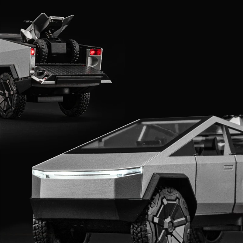 1:32 Cyber toy truck Car Model Alloy Car Die Cast Toy Car Model Sound and light Children's Toy Collectibles 2