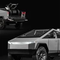 1:32 Cyber toy truck Car Model Alloy Car Die Cast Toy Car Model Sound and light Children's Toy Collectibles 2