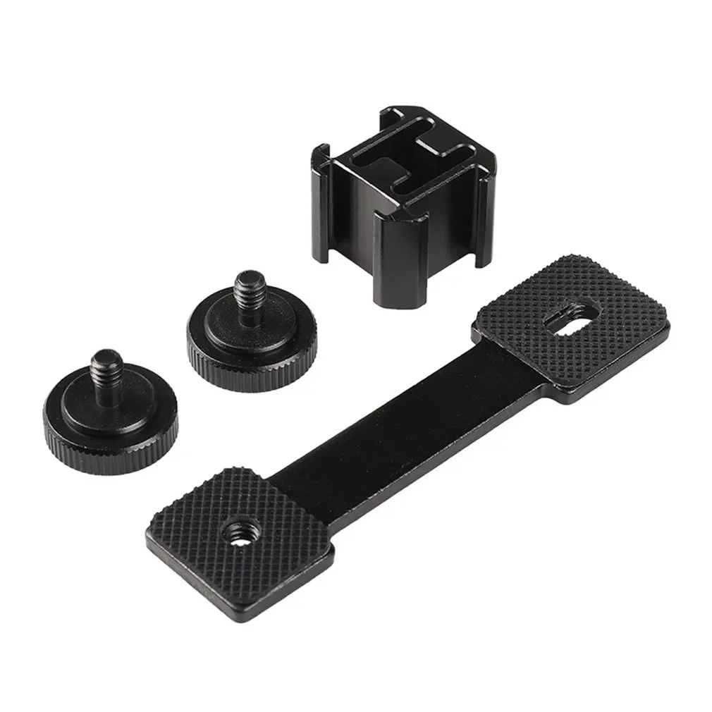 In 1 Supporto Per Staffa Di Estensione Dell'Adattatore Per Montaggio A Slitta Triplo Boya By-Mm1 Supporto Per Microfono Per Smooth 4 Dji Osmo Mobile 2