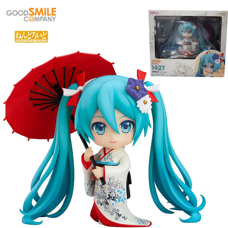 

Original Stock GSC Good Smile NENDOROID 1427 Hatsune Miku VOCALOID Kōrin Kimono Ver PVC Action Figure Anime Model Toys Gift 10CM