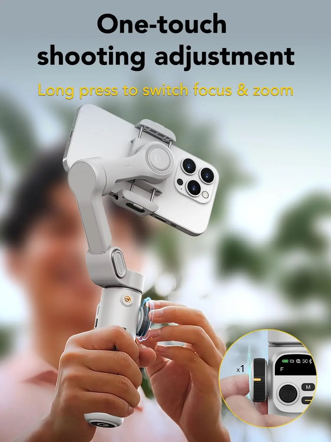 AOCHUAN Smart X2 يده Gimbal 3 محور استقرار المدمج...