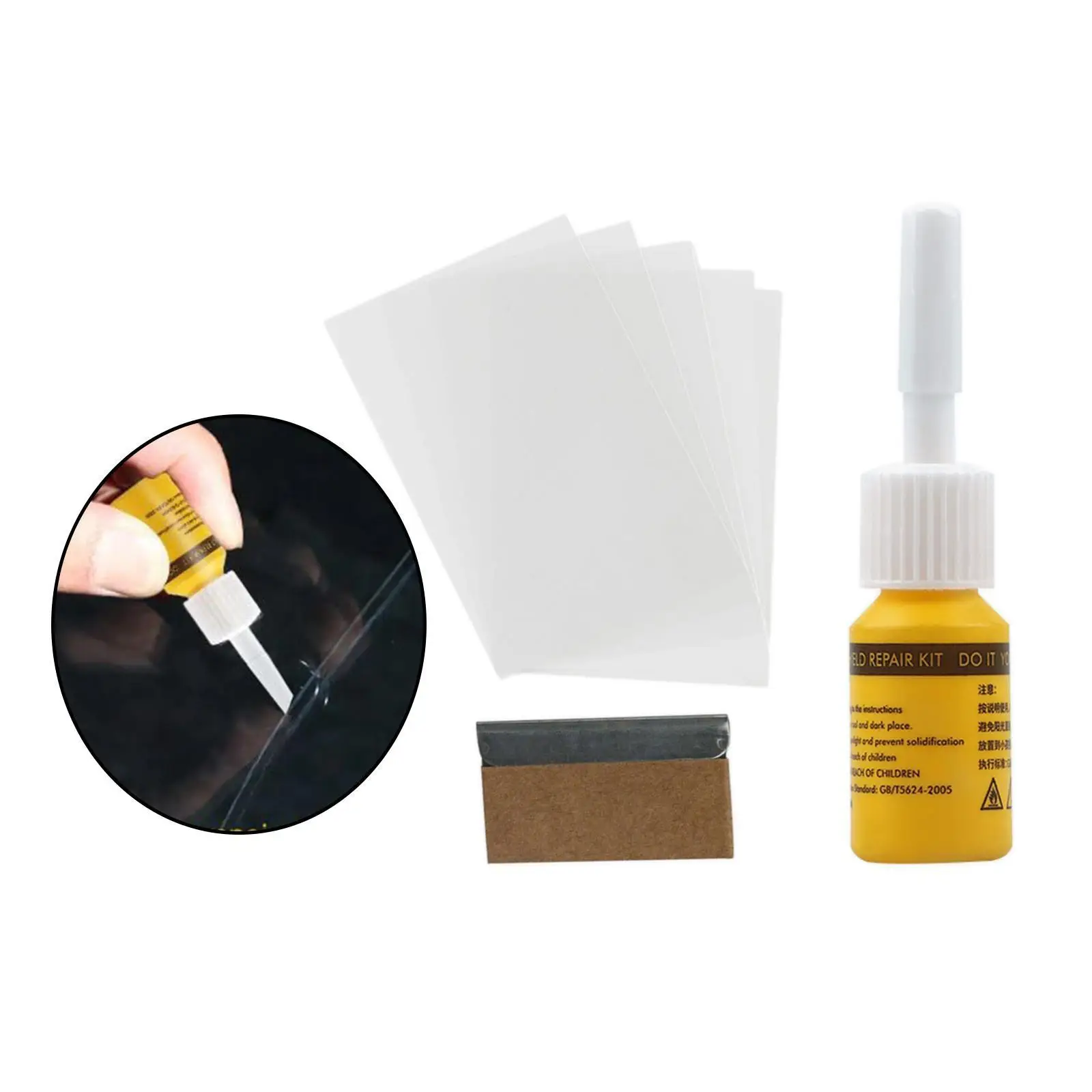 2/3/5 Glass Repair Fluid Windshield Crack Repair Tool DIY Cracks Glass Filler