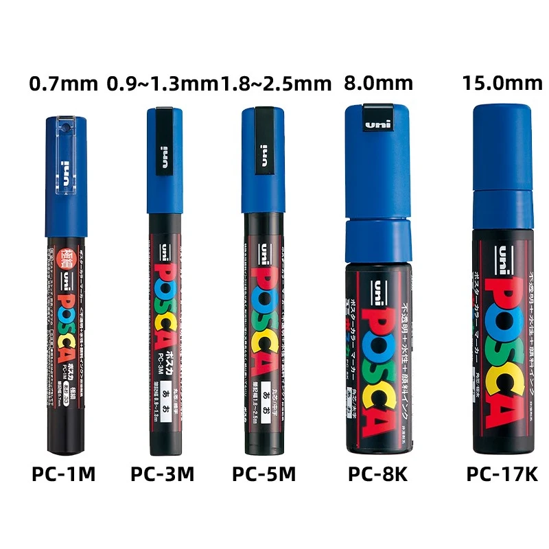 Uni Posca Markers marcadores PC-8K Paint Set, 8/15/28 Colors POP Poster  Acrylic Permanent Graffiti Paint Pen For Metal Ceramic