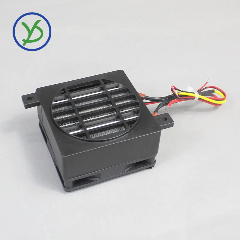 24V 200W DC Thermostatic Electric Heater PTC Fan Heater Incubator Heating Element Small Space Heating 106*80mm
