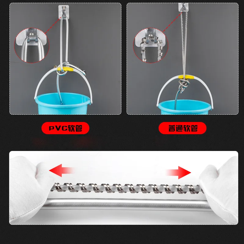 1.5/2m PVC Handheld Shower Hose GI/2 Universal Interface High Pressure Thickening Flexible Anti Winding shower hose