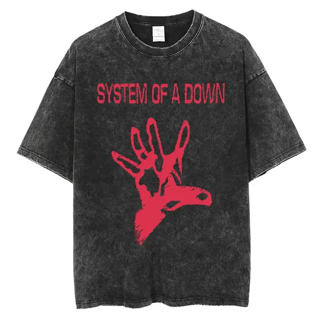 90s system of a down Tシャツ Vintage System of A Down Black Tee - 90's Music Tee - SOAD