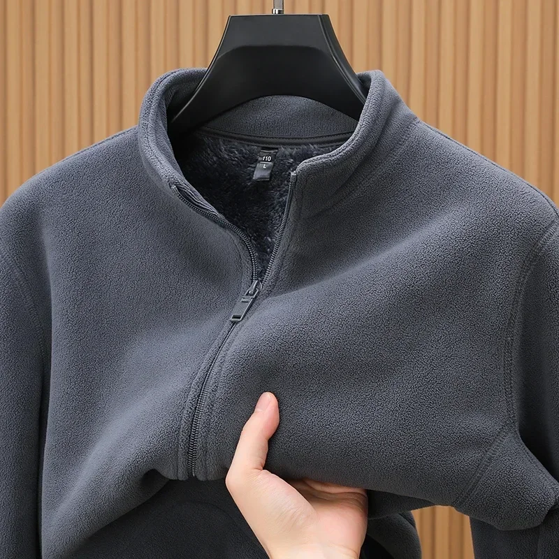 thumbnail image 1 of Suéter para hombre 2024, ropa de diseñador, chaqueta informal con capucha y cremallera gruesa, cárdigan, ropa para hombre, chaqueta térmica de lujo para invierno, 1 of 5