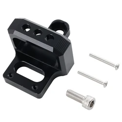 Black 3 Port Billet Solenoid Valve Mount Holder Bracket Billet Aluminum For Mac AEM Boost Controller