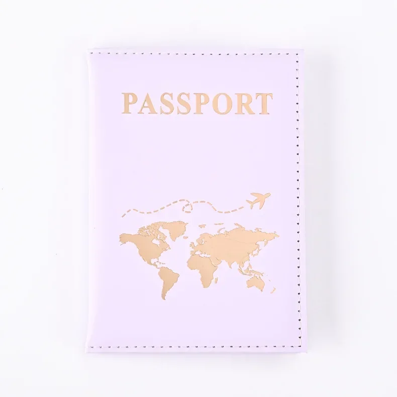 Deluxe 2024 Travel Passport Holder with Stylish Letter Print