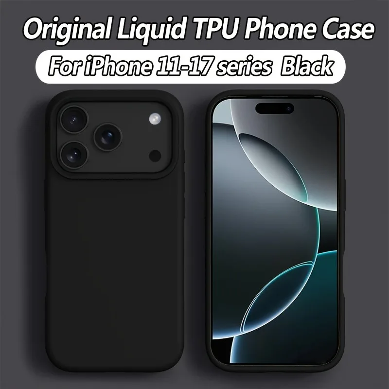 Candy Color Liquid Silicone Shockproof Phone Case – Original Protective Soft Cover