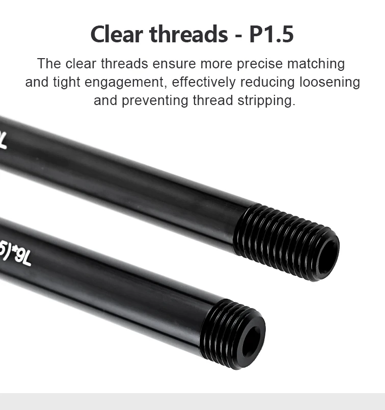 TANKE Fahrrad Versteckte Quick Release Barrel Welle Stange 12/15MM Ultraleicht Aluminium Legierung QR MTB Rennrad Steckachse Stange Zubehör – Detail 6