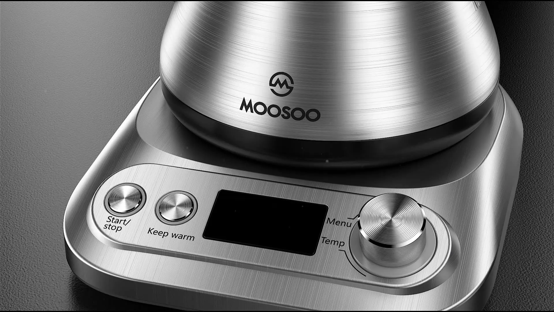 MOOSOO Electric Travel Kettle for Boiling Water, Keep Warm Function