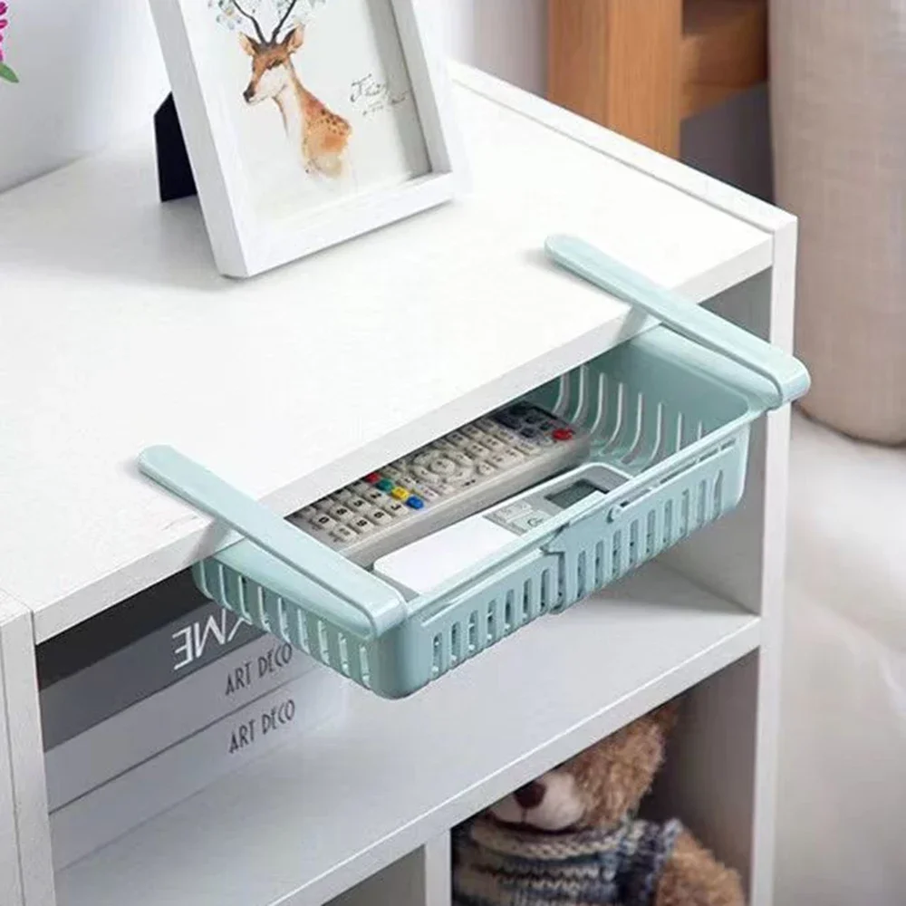 1Pc Refrigerator Storage Basket Flexible Expandable Fridge Organizer Drawer Storage Rack Fresh Box Freezer Box