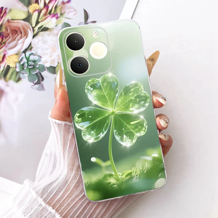 Luxury Lotus Painted Soft Silicone Case - Elegant Protective Cover