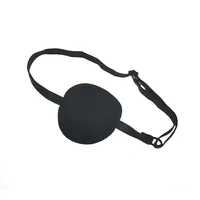 1Pcs Pirate Eye Patch Unisex Single Eye Patch Eyepatch One Eye Washable Adjustable Concave EyePatch Kid Pirate Cosplay Costume 2