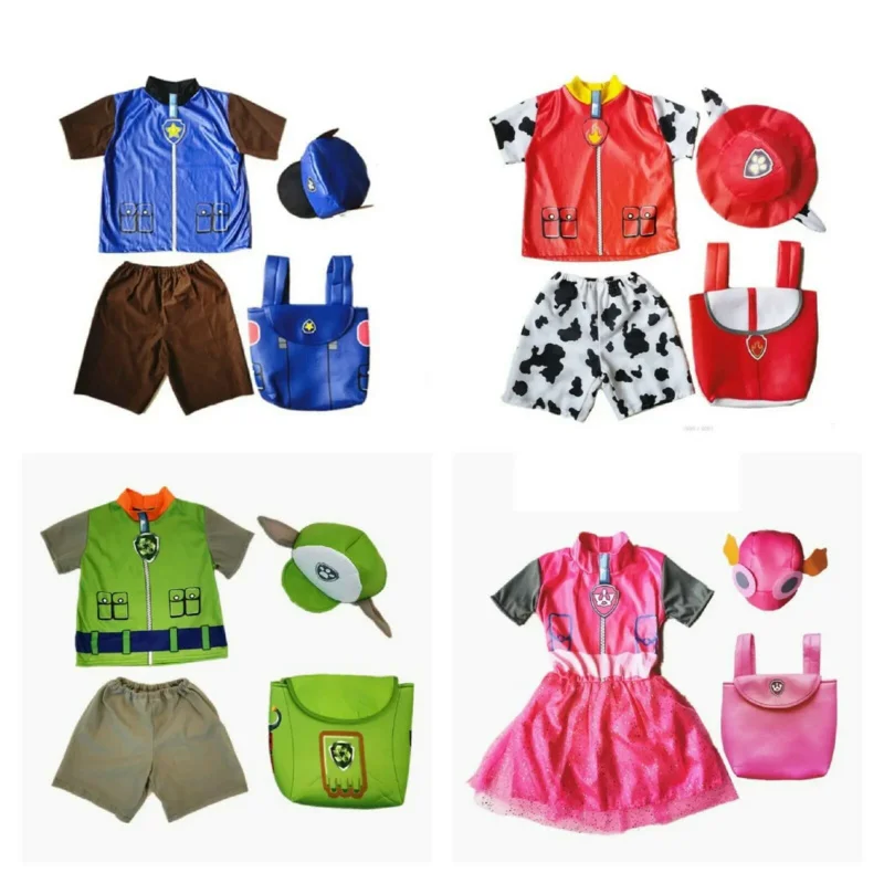 Ryder Costume Di Halloween Per Bambini Ragazzi Ragazze Marshall Macerie Chase Rocky Skye Zuma Dog Pup Costume Bambino Polizia Pompiere Cosplay