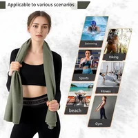 Beach Towel Oversized,Thick Sand Free Microfiber Quick Dry Towel 31.5”x71”, Super Absorbent Soft Swim BeachTowels for Men, Women 2