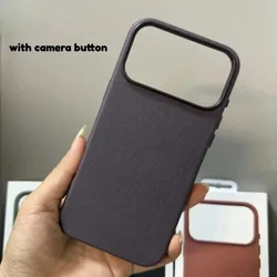TechWoven Magnetic Phone Case with Camera Button and Magsafe Protection - iPhone 15 (Purple NO Logo)