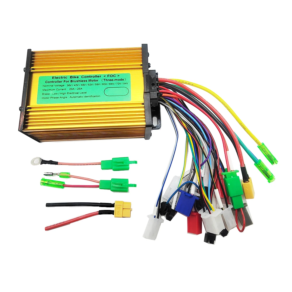 Intelligent Brushless Sine Wave Controller 36V 48V 60V 72V 20A 25A 350W 500W for Electric Bike