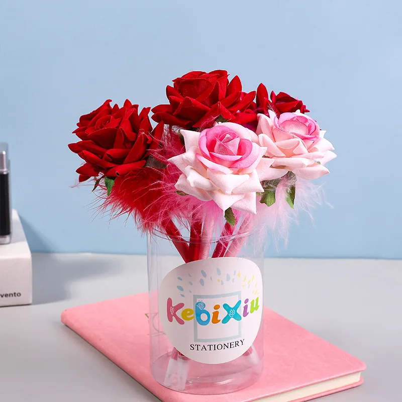 

30 pcs/lot Creative Simulation Flower Ballpoint Pen Cute Ball Pens For Kids Stationery Promotional Gift Office School Supplies