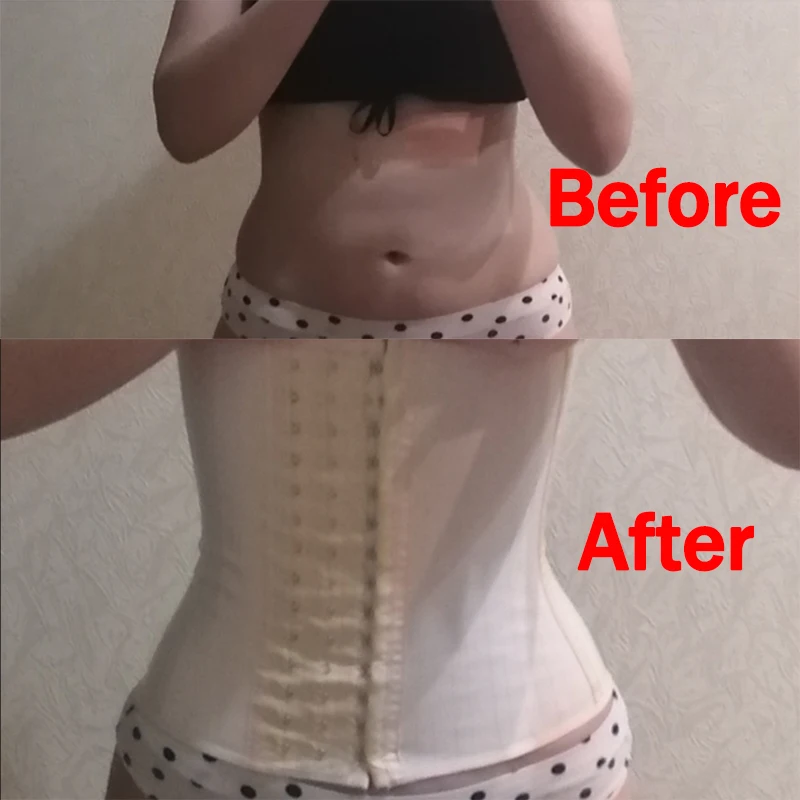 Corsé de látex para mujer, entrenador de cintura, cinturón delgado para el vientre, moldeador de cuerpo, correa de modelado de acero 25, Fajas Colombianas