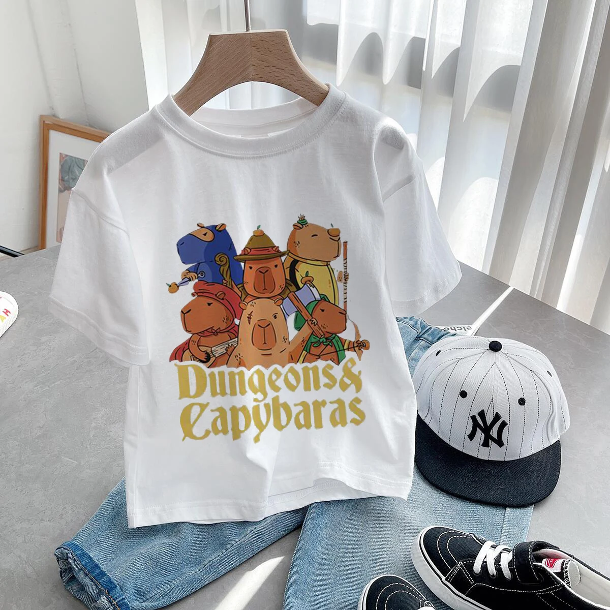 thumbnail image 2 of Langarmshirt Kinder Capybara Japan Surfen T-Shirt - Kanagawa Wave 2 of 13