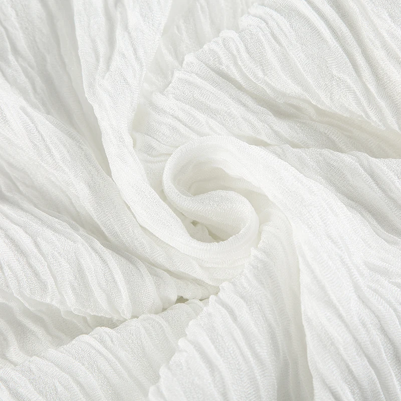 Korean Fashion Slash Neck Elegant Long Sleeve A Line White Dress Women Shirring Slim Waist Simple Sweet Japanese Clothing