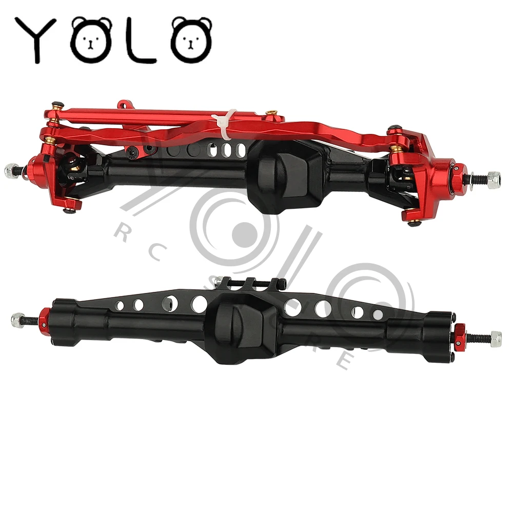 

2pcs Aluminum Front Rear Straight Axle Set for 1/10 RC Crawler Axial SCX10 III New Upgrade Axles FORD BRONCO Toys Car Parts