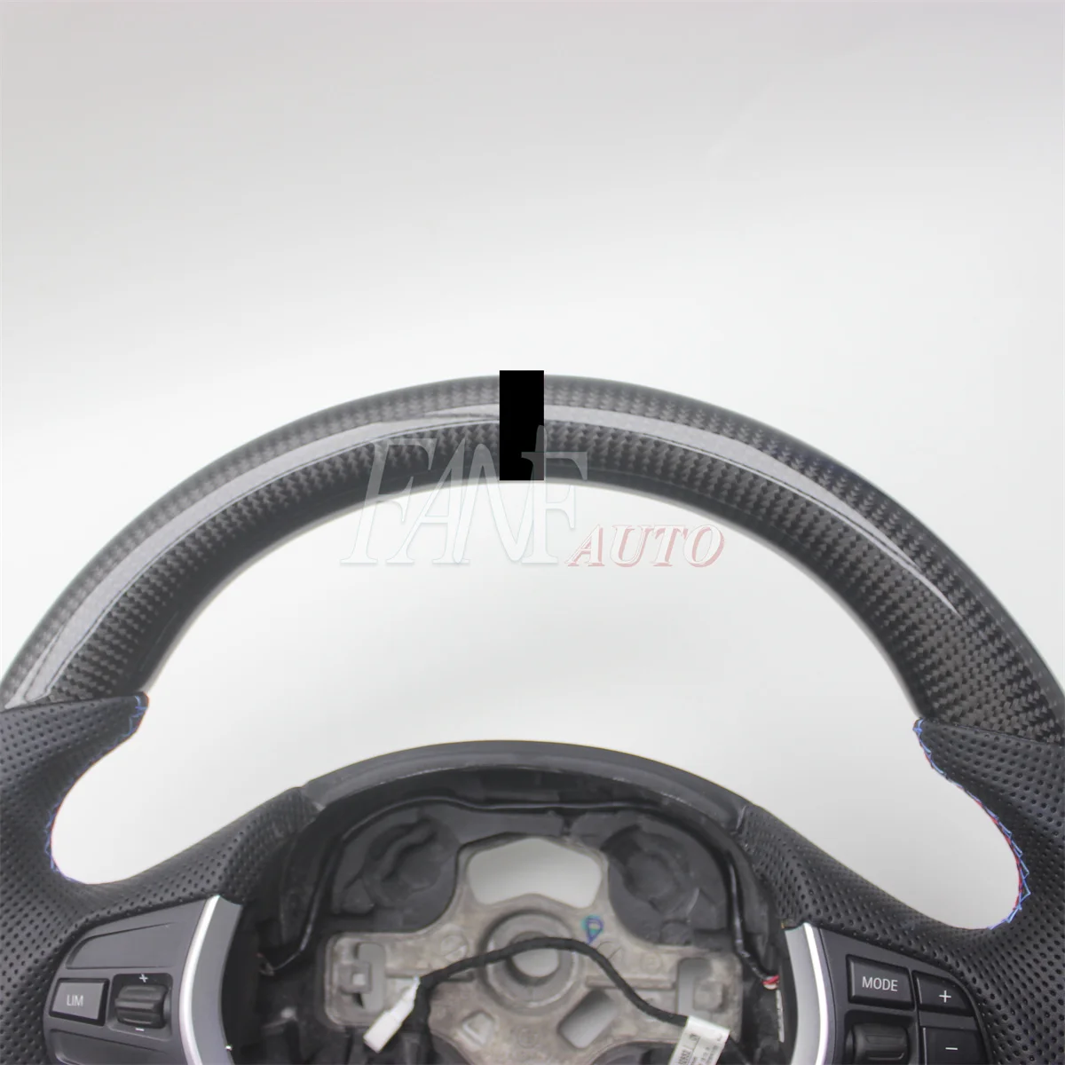 BMW 3シリーズ F30 F34 カーボン製 ステアリング ステッカー ステアリングカバー 8点セット BMW 3 4シリーズ F30 F31 F32 F34 2013-2019 カーボンファイバー