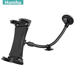Adjustable Universal Tablet and Mobile Car Mount Holder (Black)