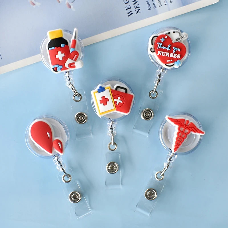 Badge Holder Retractable Badge Reel 1pc