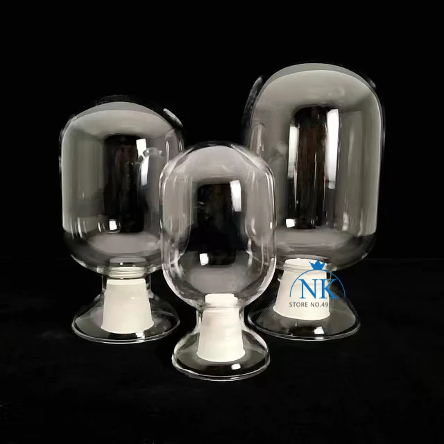 1pcs 125ml 250ml 500ml Lab Storage Sample Glass Bottle Exhibit Showing Round Flask with Rubber Stopper