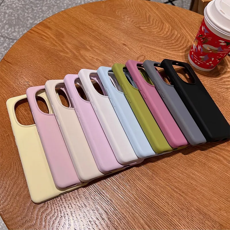 Soft Liquid Silicone Shockproof Luxury Phone Case - Colorful and Smooth Finish