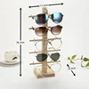Multi Layers Wood Sunglass Display Racks Shelf Eyeglasses Show Stand Jewelry Holder for Multi Pairs Glasses Showcase Women Gift 6