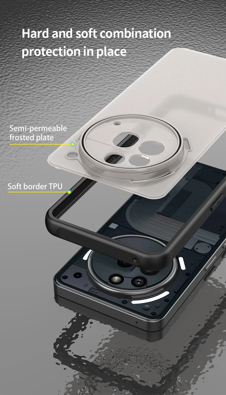 Premium Magnetic Wireless Charging Protective Transparent Case