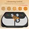 Waffle Maker 6 Inch, 1400W Belgian Waffle Maker for Breakfast and Snacks, Stainless Steel Waffle Iron with Nonstick Plate 3